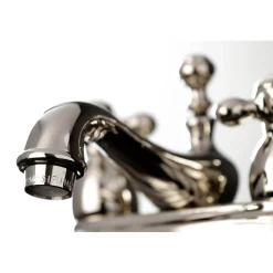 Kingston Brass Restoration Cross-Handle 4-Inch Centerset Bathroom Faucet