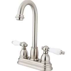 Kingston Brass Restoration Deck Mount 4-Inch Centerset Bar Faucet