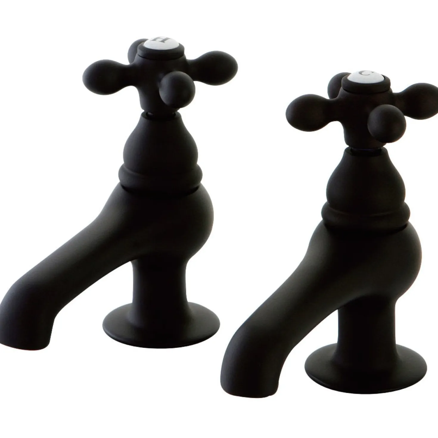 Kingston Brass Restoration Deck Mount Basin Tap Faucet