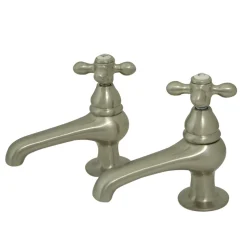 Kingston Brass Restoration Deck Mount Basin Tap Faucet