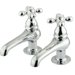 Kingston Brass Restoration Deck Mount Basin Tap Faucet