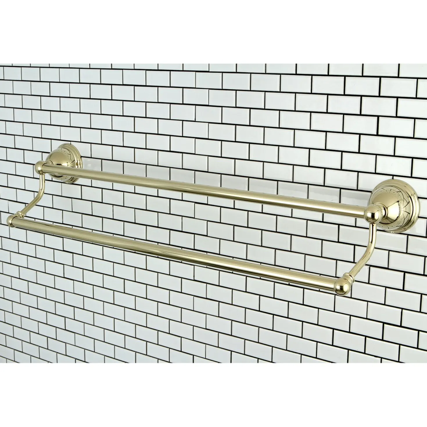 Kingston Brass Restoration 24" Dual Towel Bar