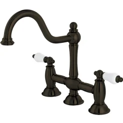 Kingston Brass Restoration 2-Handle Kitchen Bridge Faucet