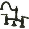 Kingston Brass Restoration 2-Handle Bathroom Bridge Faucet