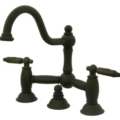 Kingston Brass Restoration 2-Handle Bathroom Bridge Faucet