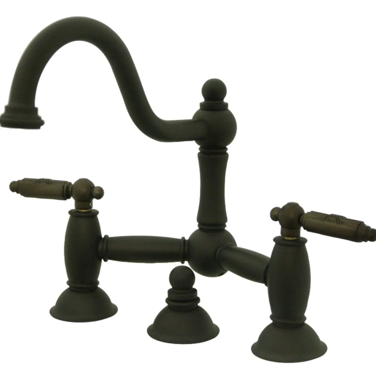 Kingston Brass Restoration 2-Handle Bathroom Bridge Faucet