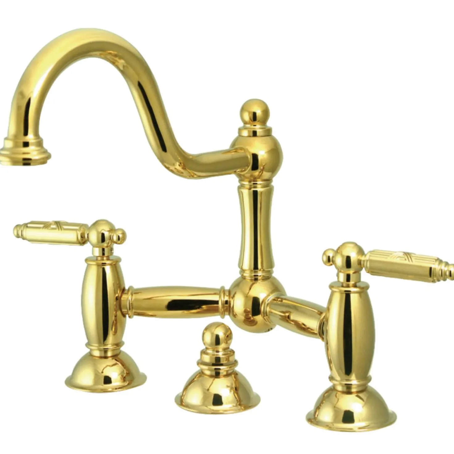 Kingston Brass Restoration 2-Handle Bathroom Bridge Faucet