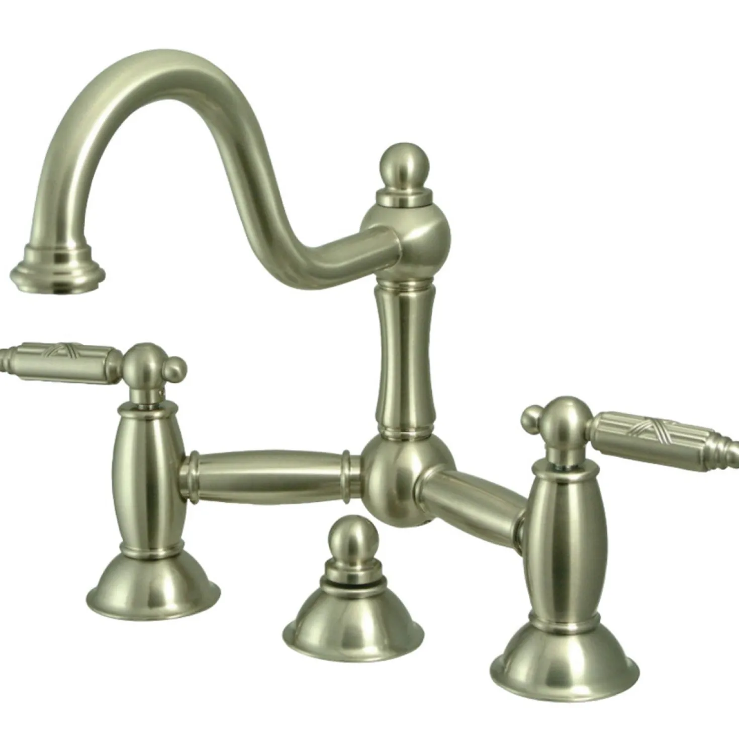 Kingston Brass Restoration 2-Handle Bathroom Bridge Faucet