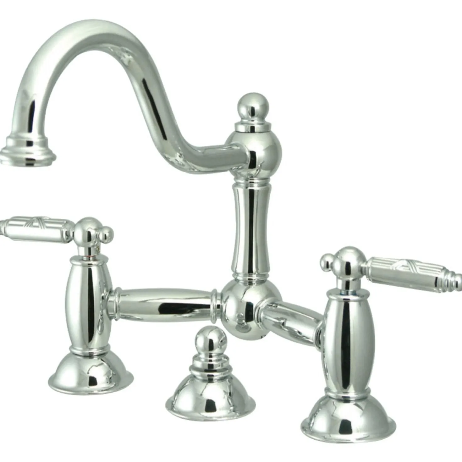 Kingston Brass Restoration 2-Handle Bathroom Bridge Faucet