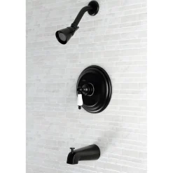 Kingston Brass Restoration 3-Hole Tub and Shower Faucet
