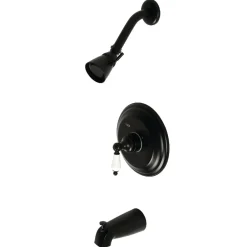Kingston Brass Restoration 3-Hole Tub and Shower Faucet