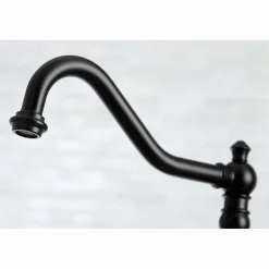 Kingston Brass Restoration 8-Inch Bridge Kitchen Faucet with Sprayer