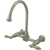 Kingston Brass Restoration 8-Inch Centerset Wall Mount Kitchen Faucet
