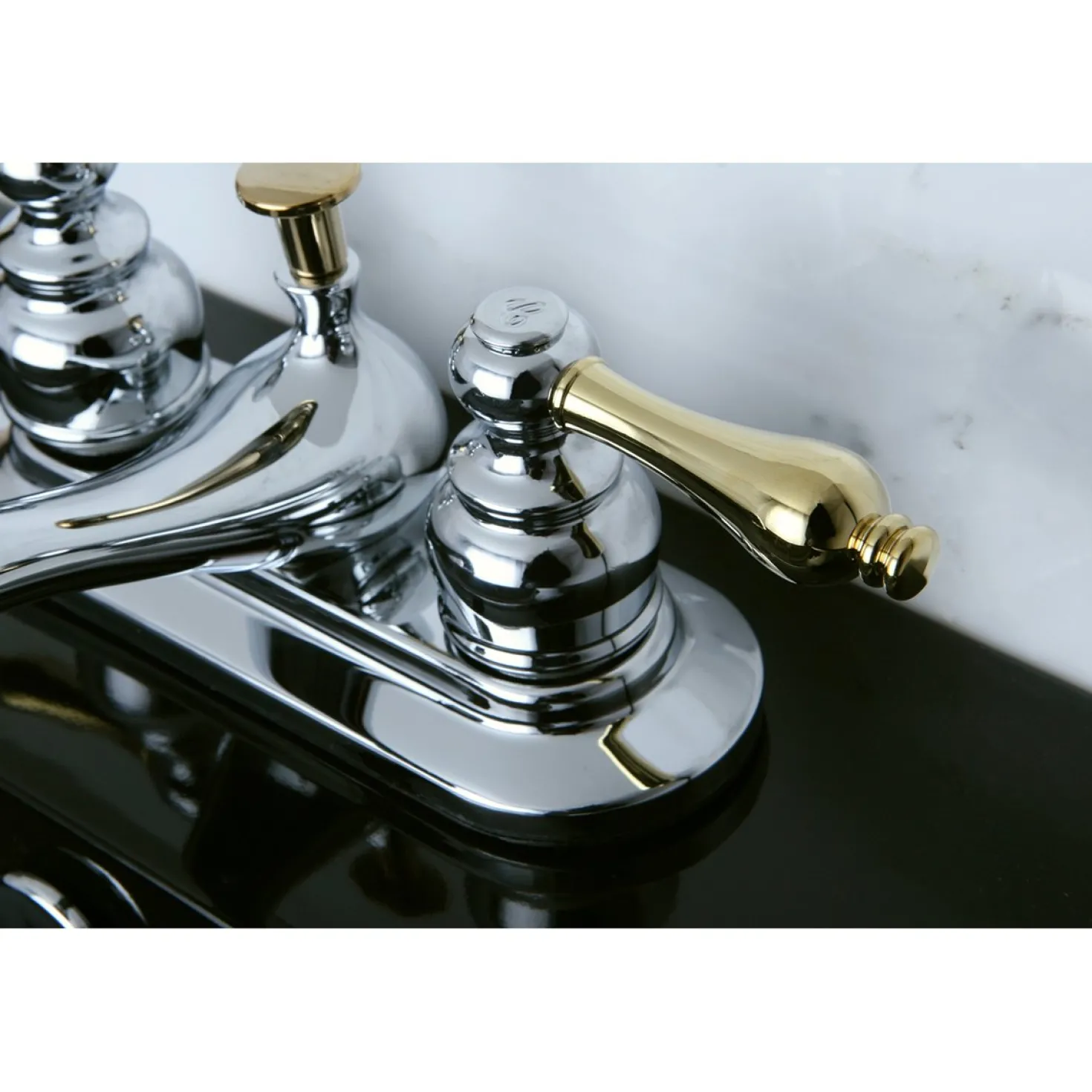 Kingston Brass Restoration 4-Inch Centerset 2-Handle Bathroom Faucet