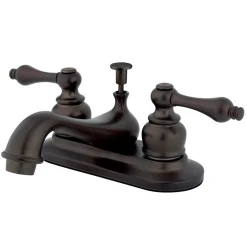 Kingston Brass Restoration 4-Inch Centerset 2-Handle Bathroom Faucet
