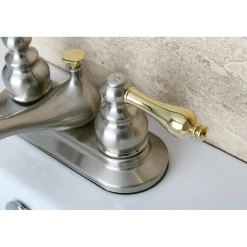 Kingston Brass Restoration 4-Inch Centerset 2-Handle Bathroom Faucet