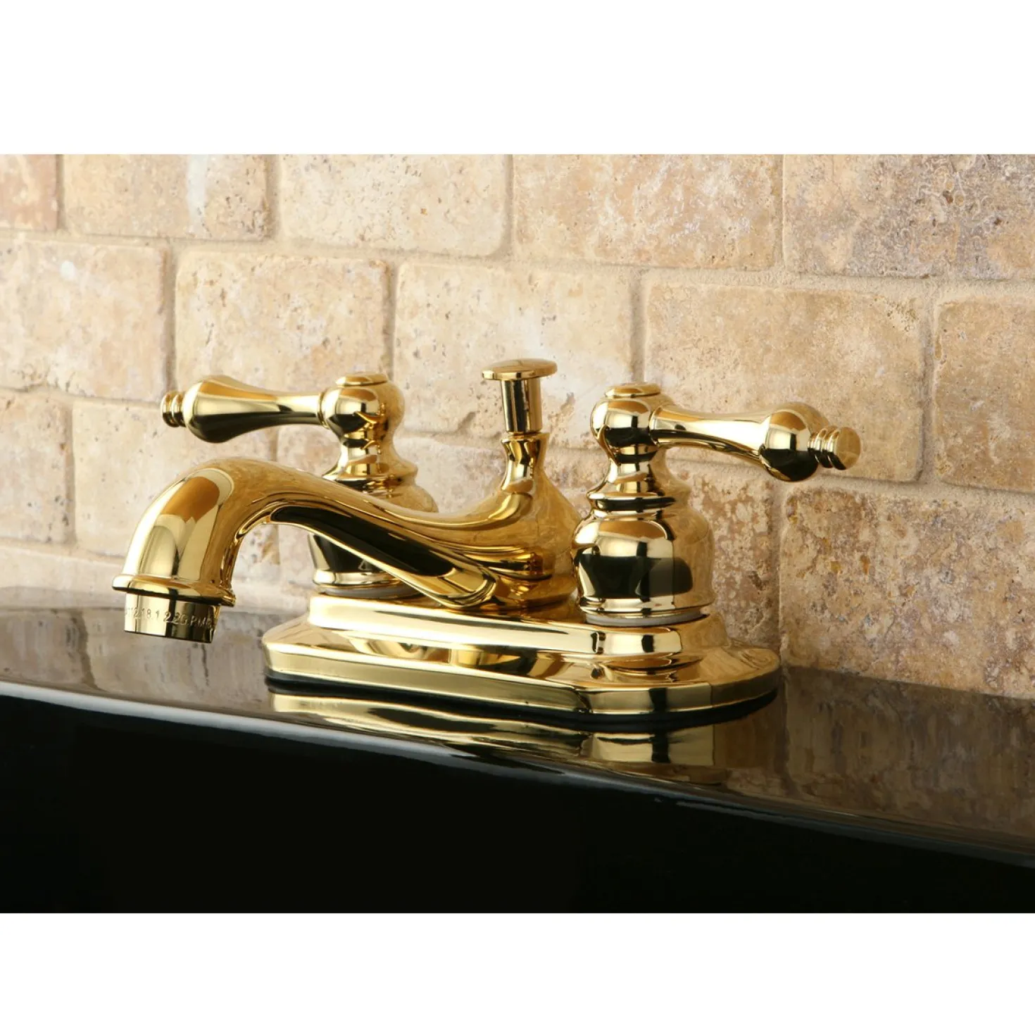 Kingston Brass Restoration 4-Inch Centerset 2-Handle Bathroom Faucet