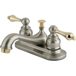 Kingston Brass Restoration 4-Inch Centerset 2-Handle Bathroom Faucet