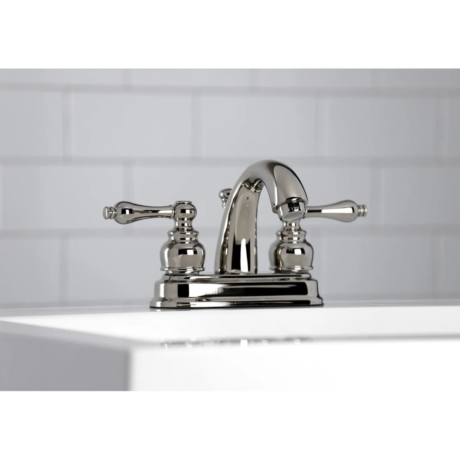 Kingston Brass Restoration 4-Inch Centerset Bathroom Faucet