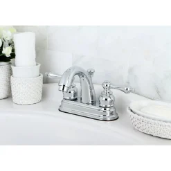 Kingston Brass Restoration 4-Inch Centerset Bathroom Faucet