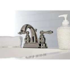 Kingston Brass Restoration 4-Inch Centerset Bathroom Faucet