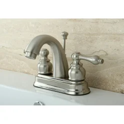 Kingston Brass Restoration 4-Inch Centerset Bathroom Faucet