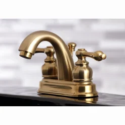 Kingston Brass Restoration 4-Inch Centerset Bathroom Faucet