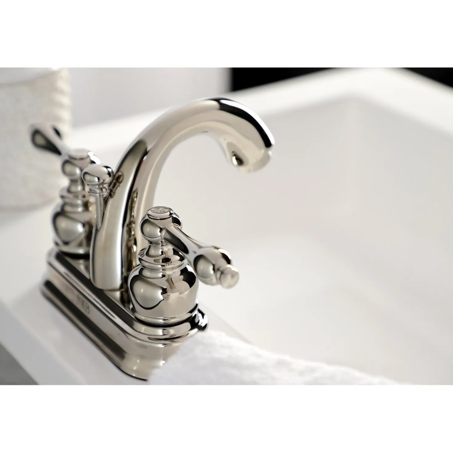 Kingston Brass Restoration 4-Inch Centerset Bathroom Faucet