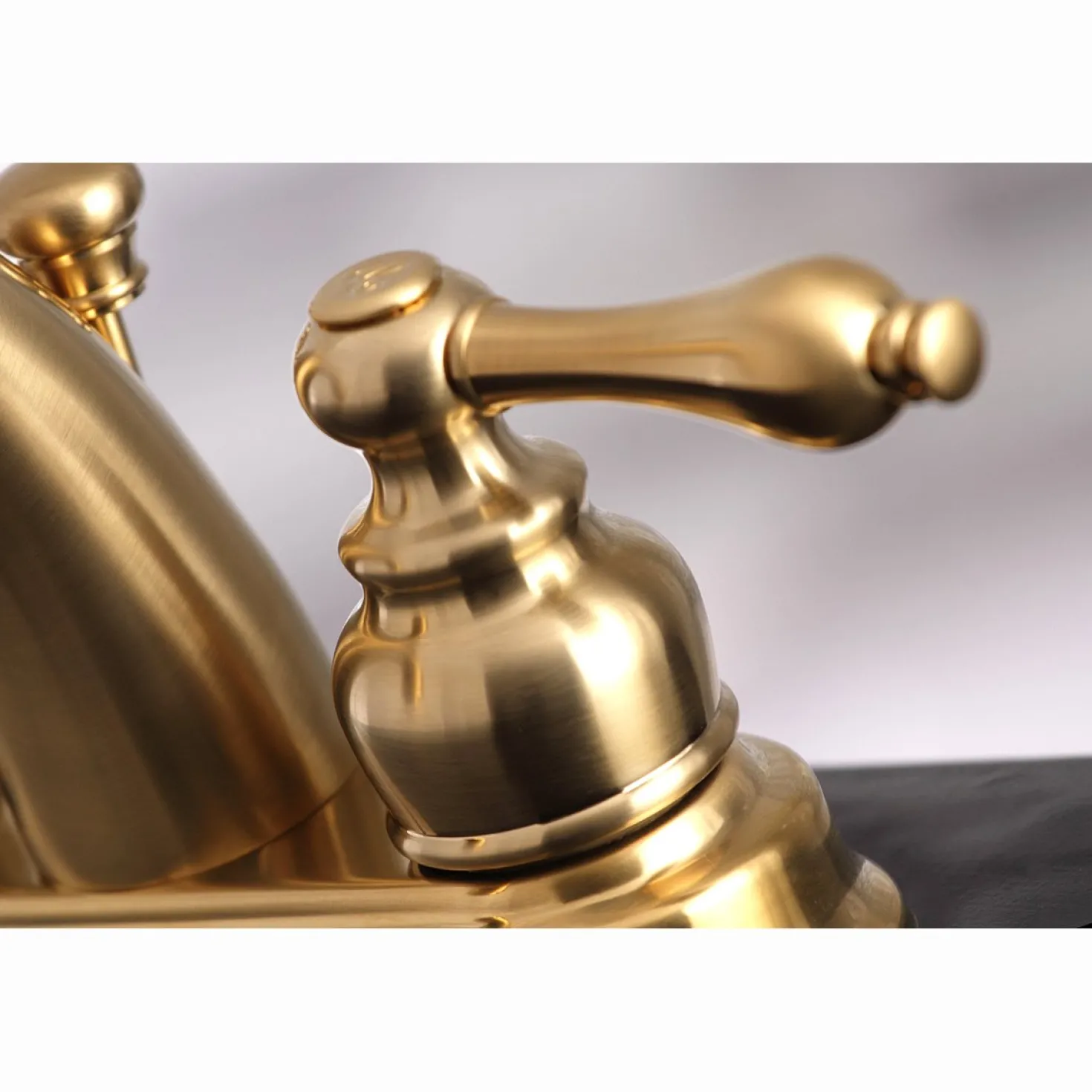 Kingston Brass Restoration 4-Inch Centerset Bathroom Faucet