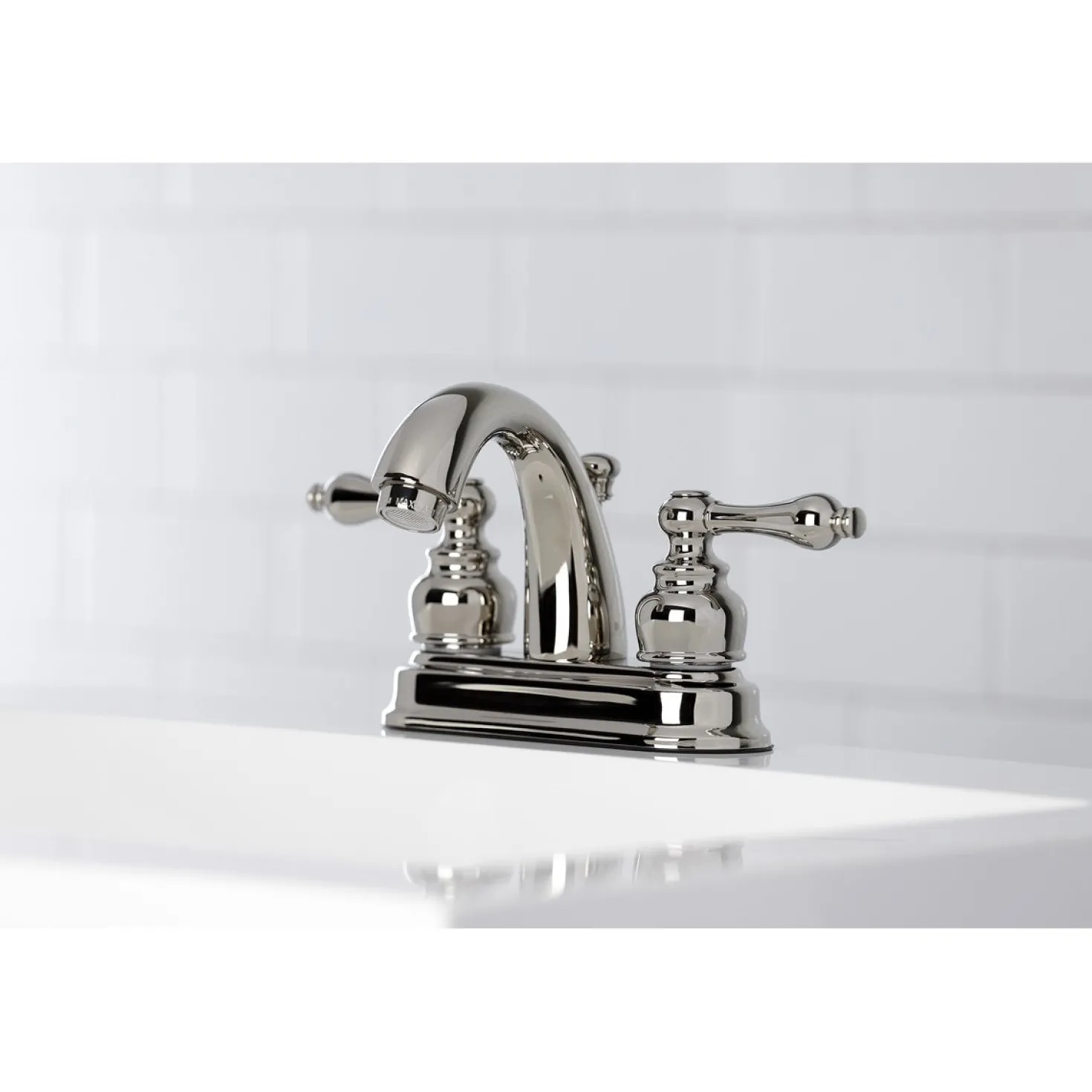 Kingston Brass Restoration 4-Inch Centerset Bathroom Faucet