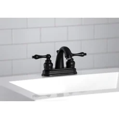 Kingston Brass Restoration 4-Inch Centerset Bathroom Faucet