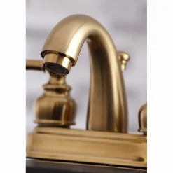 Kingston Brass Restoration 4-Inch Centerset Bathroom Faucet