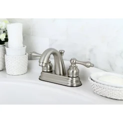 Kingston Brass Restoration 4-Inch Centerset Bathroom Faucet