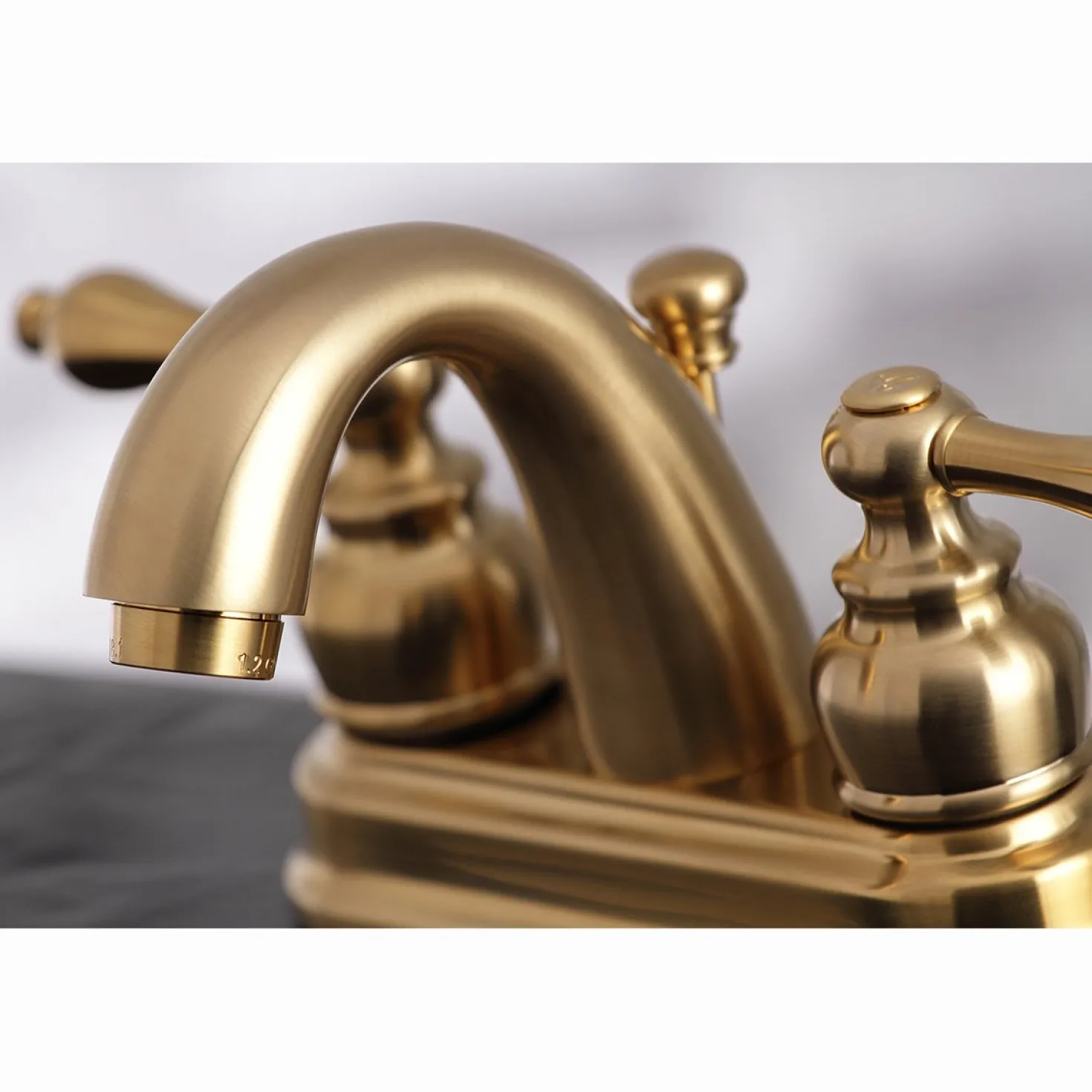 Kingston Brass Restoration 4-Inch Centerset Bathroom Faucet