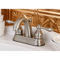 Kingston Brass Restoration 4-Inch Centerset Bathroom Faucet
