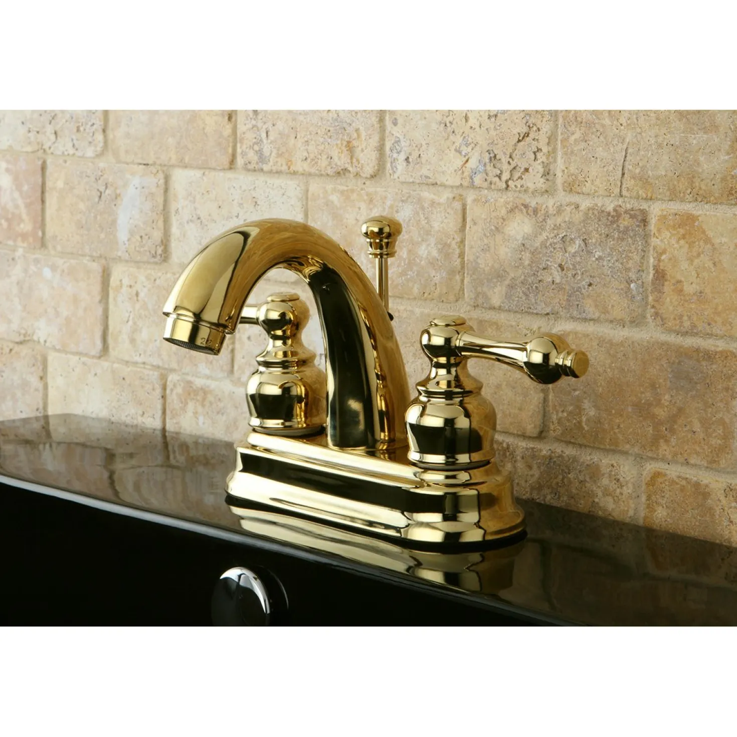 Kingston Brass Restoration 4-Inch Centerset Bathroom Faucet