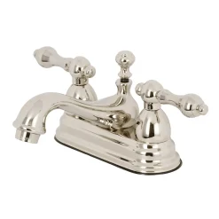 Kingston Brass Restoration 4-Inch Centerset Lever-Handle Bathroom Faucet