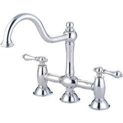 Kingston Brass Restoration Kitchen Bridge Faucet
