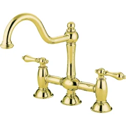 Kingston Brass Restoration Kitchen Bridge Faucet