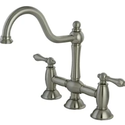 Kingston Brass Restoration Kitchen Bridge Faucet