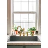 Kingston Brass Restoration Kitchen Bridge Faucet with Brass Sprayer