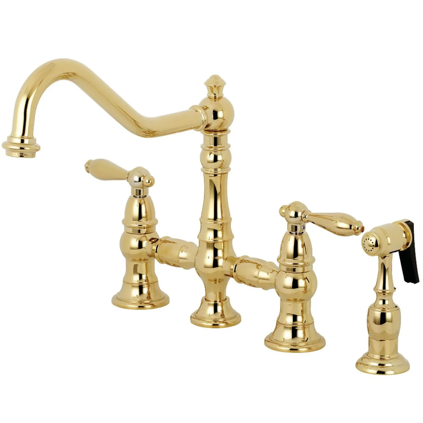 Kingston Brass Restoration Kitchen Faucet with Side Sprayer