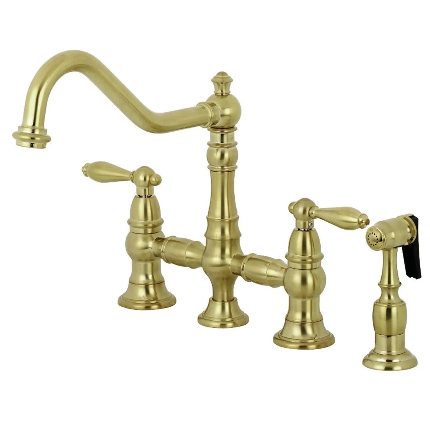Kingston Brass Restoration Kitchen Faucet with Side Sprayer
