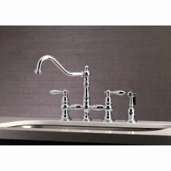 Kingston Brass Restoration Kitchen Faucet with Side Sprayer