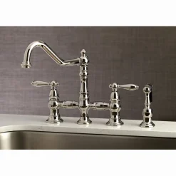 Kingston Brass Restoration Kitchen Faucet with Side Sprayer
