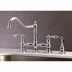 Kingston Brass Restoration Kitchen Faucet with Side Sprayer