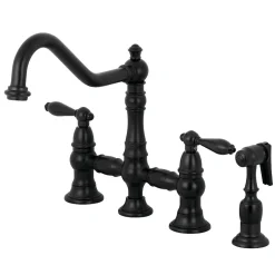Kingston Brass Restoration Kitchen Faucet with Side Sprayer