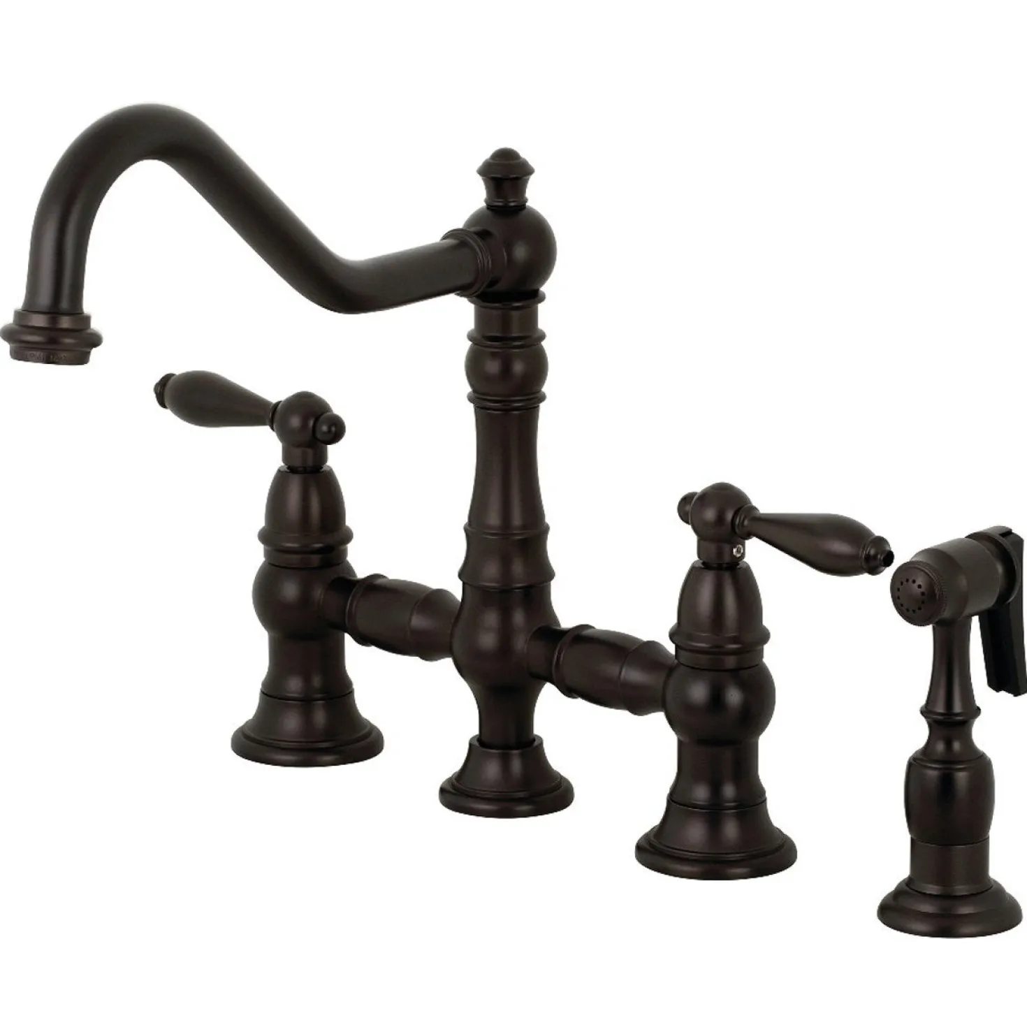 Kingston Brass Restoration Kitchen Faucet with Side Sprayer