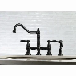 Kingston Brass Restoration Kitchen Faucet with Side Sprayer