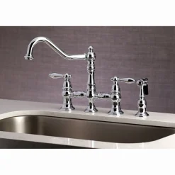 Kingston Brass Restoration Kitchen Faucet with Side Sprayer